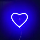 Axyaa Car Window Neon Lights Remote Control Flashing Heart Decorations Neon Party