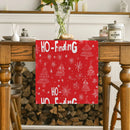 Axyaa Snowflake Polka Table Runner - Festive Farmhouse Dining Decor