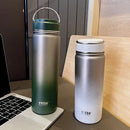 Axyaa Gradient Stainless Steel Thermal Water Bottle - Large Capacity Sports Kettle