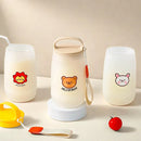 Axyaa Double Wall Portable Water Bottle With Rope - Leak-proof Kids Tumbler