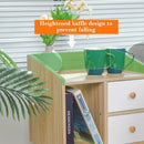 Axyaa Mid Century Modern Nightstand - Sleek Storage Solution for Bedrooms