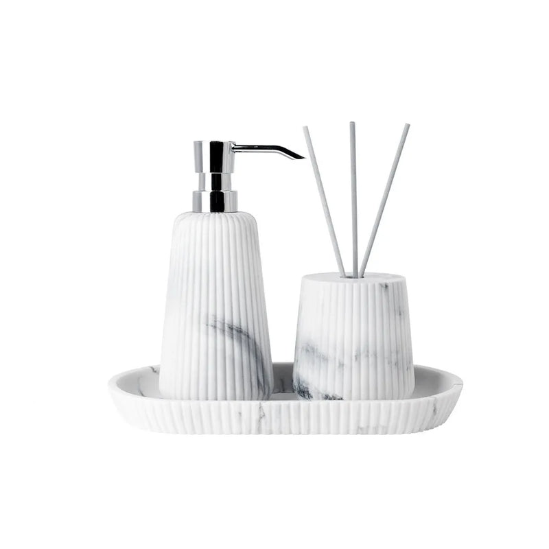 Marble Grain Bathroom Accessory Set by Axya