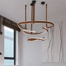 Axyaa Modern Leather LED Chandelier for Home Decoration