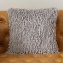 Axyaa Faux Fur Cushion Cover 18x18inch 12x30 Inch Grey Ivory White Black Soft Cozy Home Decor