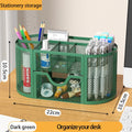 Mesh Desk Organizer Pen Holder by Axyaa Large Capacity Metal Desktop Storage
