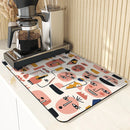 Axyaa Kitchen Draining Mat - Quick Dry Absorbent Drain Pad
