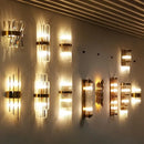 Axyaa Crystal Wall Lamp: Modern Luxury Rechargeable Sconce Light for Bedroom