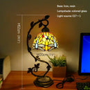 Axyaa Tiffany Table Lamp - Elegant Retro Stained Glass Desk Lamp for Home and Hotel