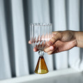 Axyaa Retro Summer Wine Glass Cold Drink Water Cup Cute Drinking Utensils