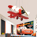 Axyaa Two-wing Aircraft Model Airplane Kids Room Ceiling Light