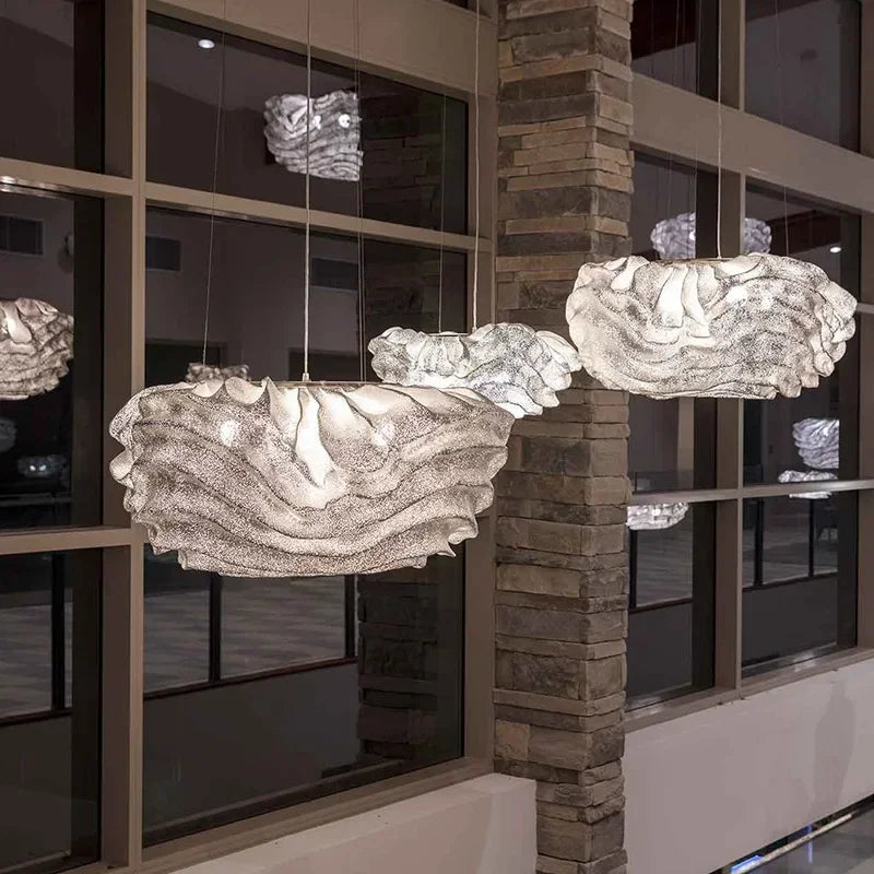 Axyaa Art Deco LED Cloud Pendant Lights for Modern Restaurant and Living Room