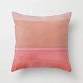 Axyaa Geometric Sunset Rainbow Pink Pillowcase