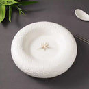 Axya Ceramic Irregular Texture Dinner Plate Set of 4