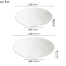 Axyaa Ceramic Vegetable Salad Plate Deep Soup Pasta Fruit Plates