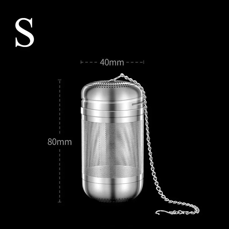 Stainless Steel Tea Infuser Seasoning Strainer Ball by Axyaa - Fine Mesh Teaware Kitchen Gadget