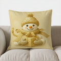 Axyaa Festive Deer & Ornaments Cushion Cover - Sofa, Bedroom, Car Pillow Cover