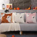 Axyaa Halloween Velvet Cartoon Embroidered Pillowcase Sofa Decoration Bou016