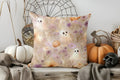 Cute Ghost with Pumpkin Halloween Pillow Cover by Axyaa - For Sofa, Bedroom, Car