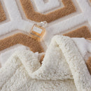 Axyaa Jacquard King Size Flannel Blanket for Cozy Autumn/Winter Comfort