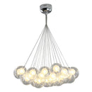 Axyaa Glass Ball Bubble Chandelier for Kids Room LED Lighting Fixture