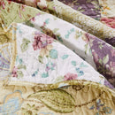 Axyaa Blooming Prairie 100% Cotton Patchwork Reversible Quilt Set - 3-Piece Full/Queen