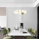 Axyaa White Ball Pendant Chandelier - Luxury LED Ceiling Light for Home Decor