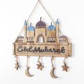 Wooden Craft Hanging Ornament for Eid al-Adha Home Decor by Axyaa