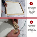 Axyaa Wooden DIY Canvas Painting Frame for Home Decor