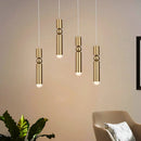 Axyaa Brass Single Head Pendant Lights for Restaurant & Bar, Modern Loft Bedroom Chandeliers
