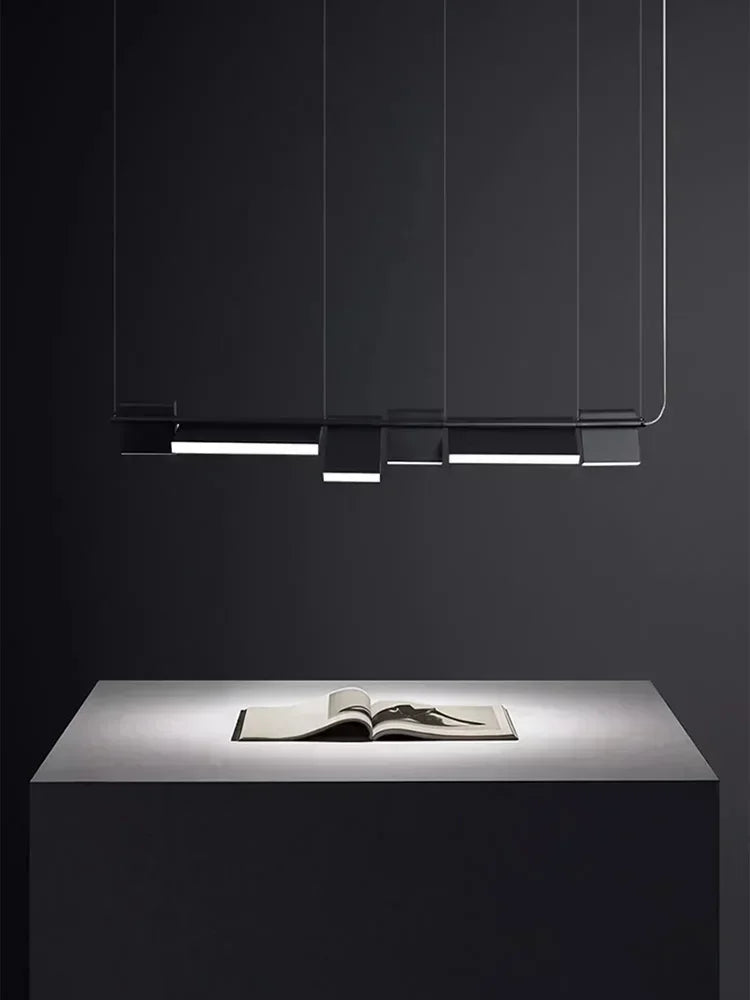 Axyaa Rotatable Long LED Pendant Lights for Modern Minimalist Spaces