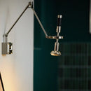 Axyaa Swing Arm Wall Lamp, Mid Century Modern Bedroom Reading Light