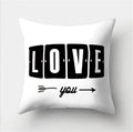 Axyaa Geometric Portrait Pillowcase - Stylish Home & Office Cushion Cover