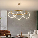 Axyaa Nordic Golden Chandelier LED Pendant Light for Restaurant