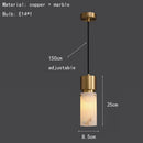 Axyaa Marble Bedroom Pendant Light: Minimalist Nordic Design for Hotel, Bar, Foyer