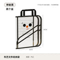Axyaa Foldable Book Storage Bag: Large Capacity, Transparent, Waterproof Organizer
