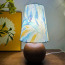Italian Designer Floral Table Lamp | Nordic Style | Wood Texture Ceramic Base | Bedroom Night Light