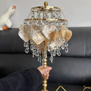Axyaa Crystal Shell LED Table Light for Home & Office Décor