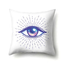 Axyaa Cartoon Eye Pattern Plush Cushion Cover 45x45cm Buddha Head Pillow Cover
