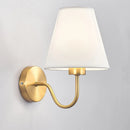 Axyaa Modern Gold Fabric Wall Lamp for Bedroom, Hotel, and TV Background Wall
