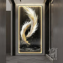 Axyaa Feather Art LED Wall Lamp for Modern Home Decor