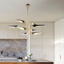 Axyaa Modern Iron Ceiling Hanging Lamps LED Chandelier for Home Decor