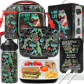 Axyaa Kids Bento Box Set with 5 Compartments & Stainless Steel Water Bottle