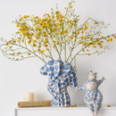Axyaa Retro Hand-painted Porcelain Flower Vase – Home Decor Accessory