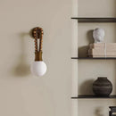 Axyaa Retro Bead Wall Lamp Luxury Lighting Fixture for Bedroom and Hotel Décor