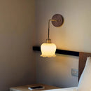 Axyaa Nordic LED Wall Lamp Walnut Wood Bar Porch Stair Light Adjustable Luminaire