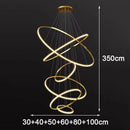 Axyaa Modern LED Pendant Light Chandeliers for Living Room and Dining Room