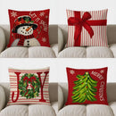Snowman Birds Let It Snow Pillow Cover Axyaa Branded Sofa Bedroom Car