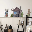 Axyaa Boho Fox Nursery Wall Decals - Kids Room Bedroom Art Sticker Decor