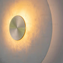 Axyaa Marble LED Wall Light: Modern Round Brass Sconce for Luxe Decor