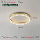 Axyaa Modern Luxury Nordic LED Living Room Lights Circular Fixtures